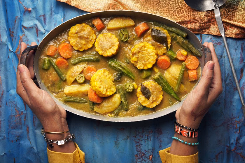 ¿Qué es el menú indio vegetariano?