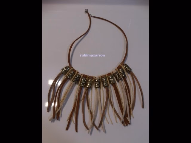 ¿Cómo eran los collares que usaban los indios?