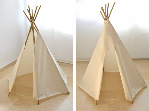 ¿Qué tela se usa para los tipi?