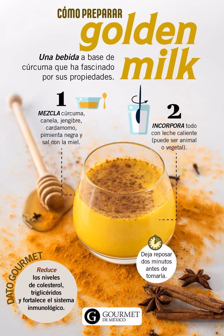 ¿Cuántos vasos de leche dorada debo tomar al día?