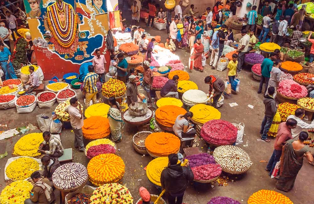 ¿Cómo se llama un mercado en la India?