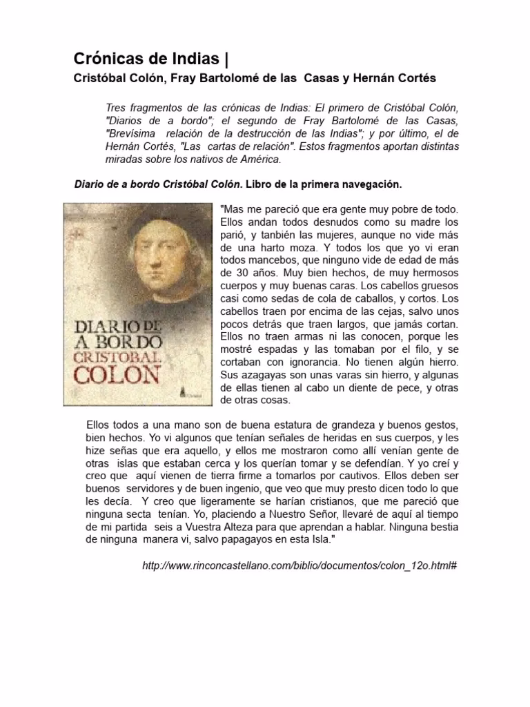 &iquest;Cu&aacute;les son las obras principales de los cronistas de India?
