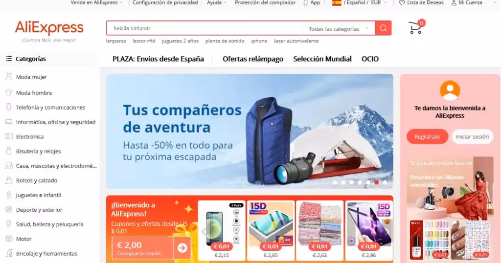 &iquest;Qu&eacute; otras p&aacute;ginas hay como AliExpress?